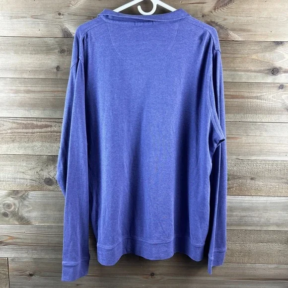 Peter Millar Mens Shirt Long Sleeve 1/4 Zip Pullover Cotton Golf Preppy XXL - Picture 6 of 8